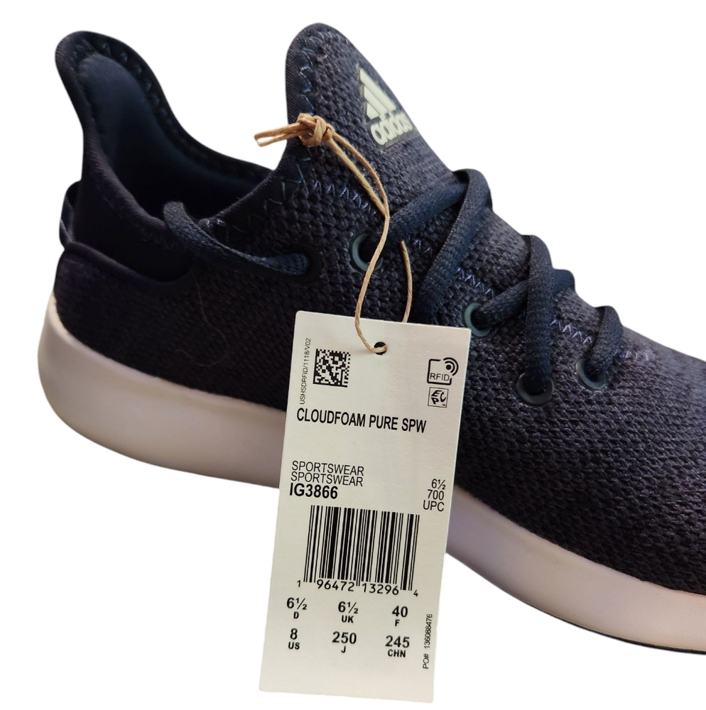 ADIDAS Women's Cloudfoam Pure Sneaker NWT - Picture 6 of 7